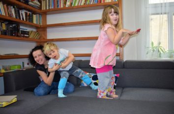 Dáša Šimková se svými autistickými dětmi
